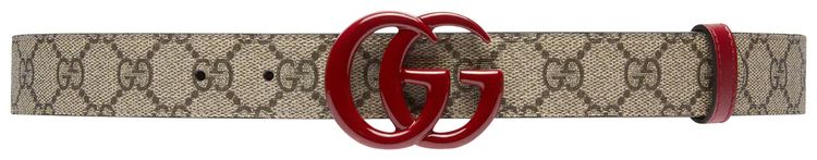 Gucci GG Marmont Thin Belt MonogramRed