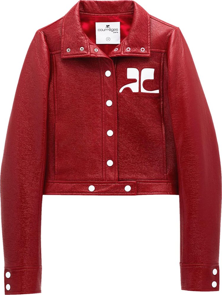Courrèges Vinyl Jacket 'Red'
