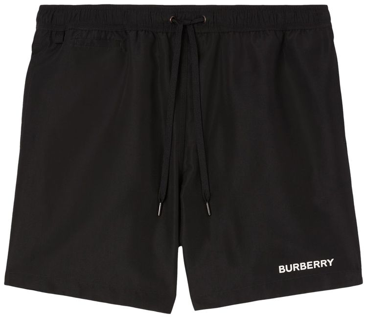 Burberry Logo Detail Swim Shorts Black