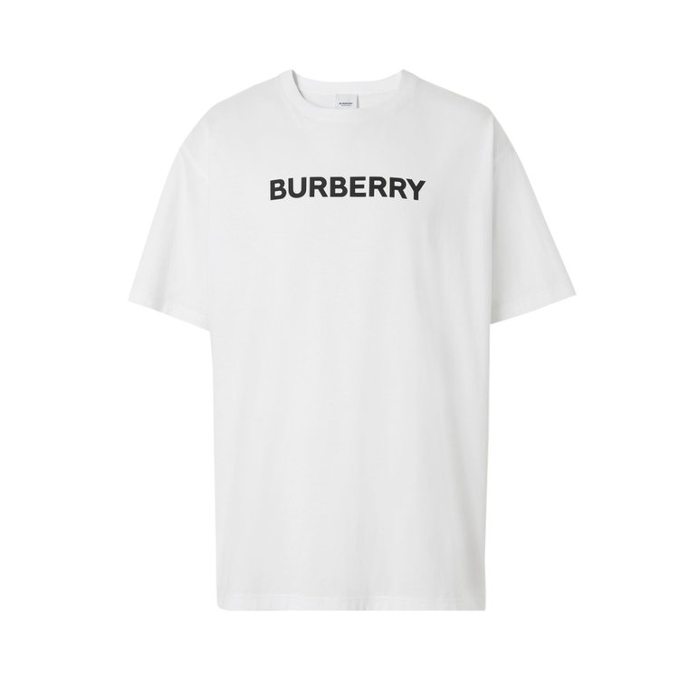 Buy Burberry Logo Print Oversized T-Shirt 'White' - 8055309 | GOAT