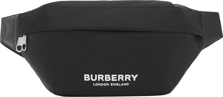 Burberry Logo Print Nylon Sonny Bum Bag 'Black' | GOAT