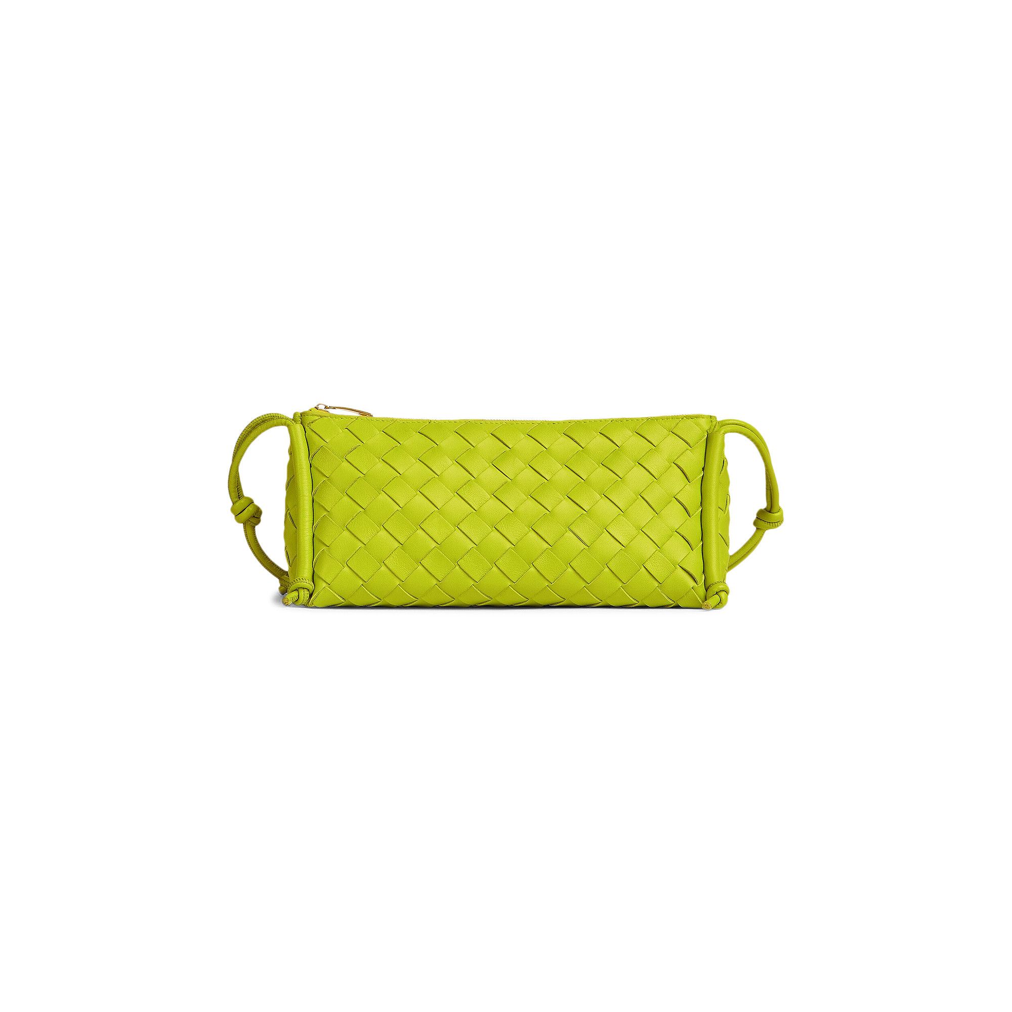 Buy Bottega Veneta Pouch On Strap 'Acid Kiwi/Gold' - 701025