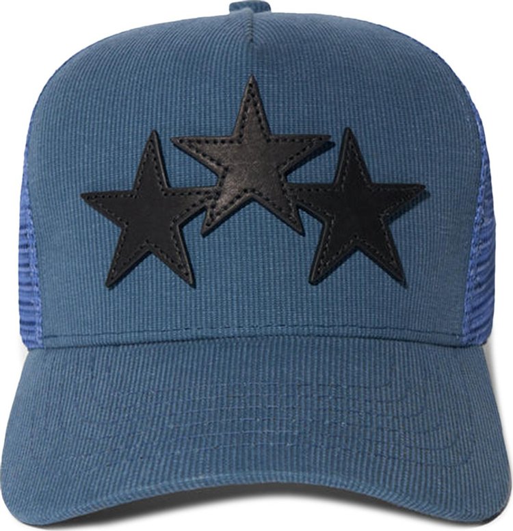 Buy Amiri 3 Star Trucker Hat 'Pond Blue/Black' - SS22MAH003 137 POND | GOAT