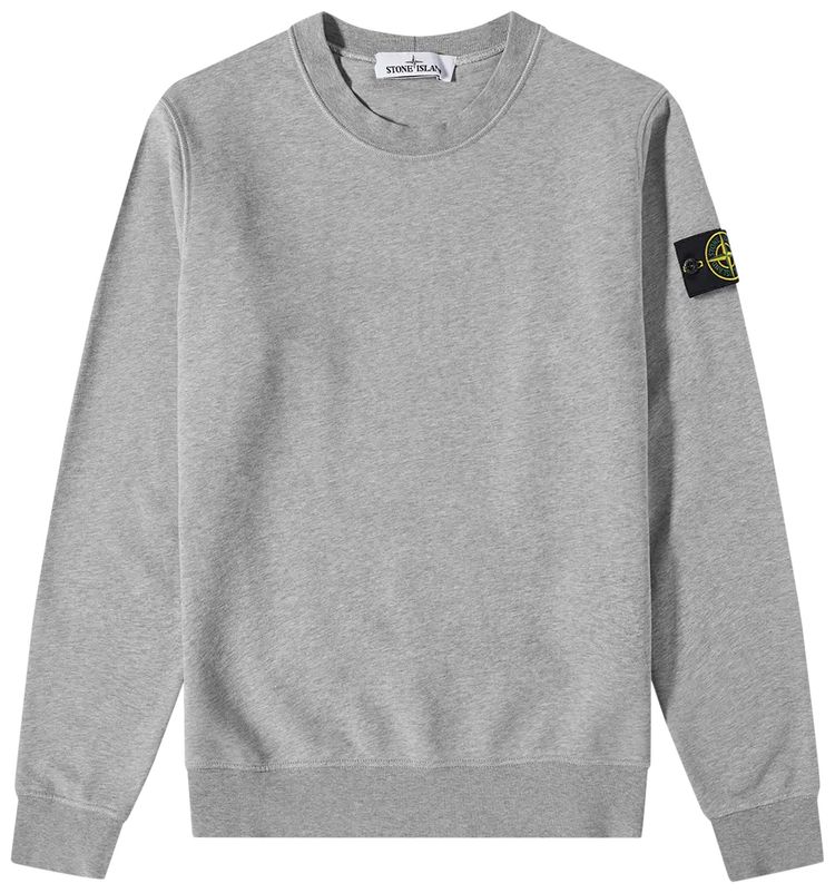 Stone Island Garment Dyed Sweatshirt Melange Grey