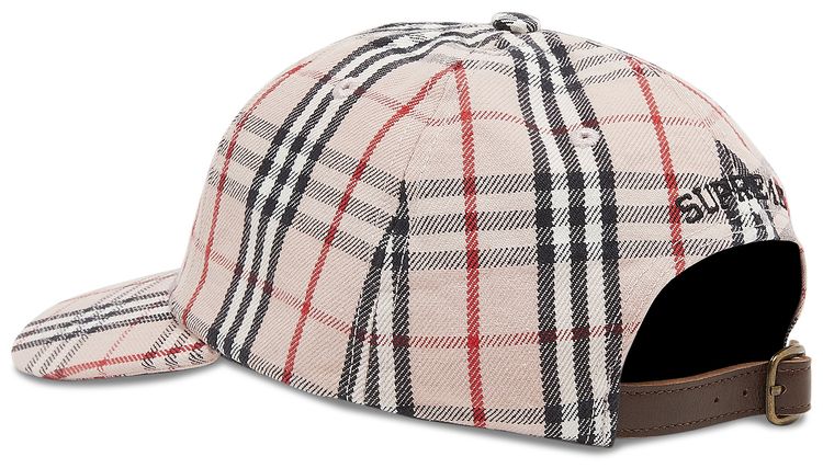 Supreme x Burberry Denim 6 Panel Pink