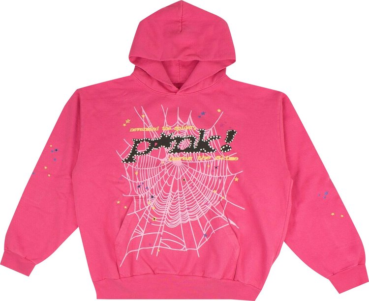 Buy Sp5der Worldwide Sweatshirt 'Pink' - 2406 100000106WS PINK | GOAT