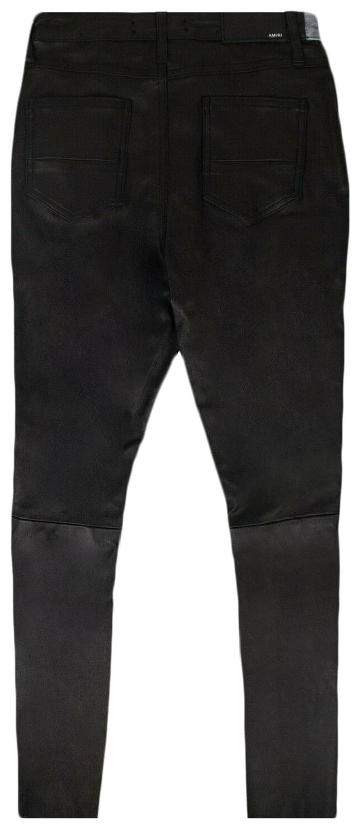 Amiri Denim And Leather Pants Indigo