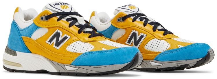 Sneakersnstuff x New Balance Wmns 991 Made in England Blue Yellow