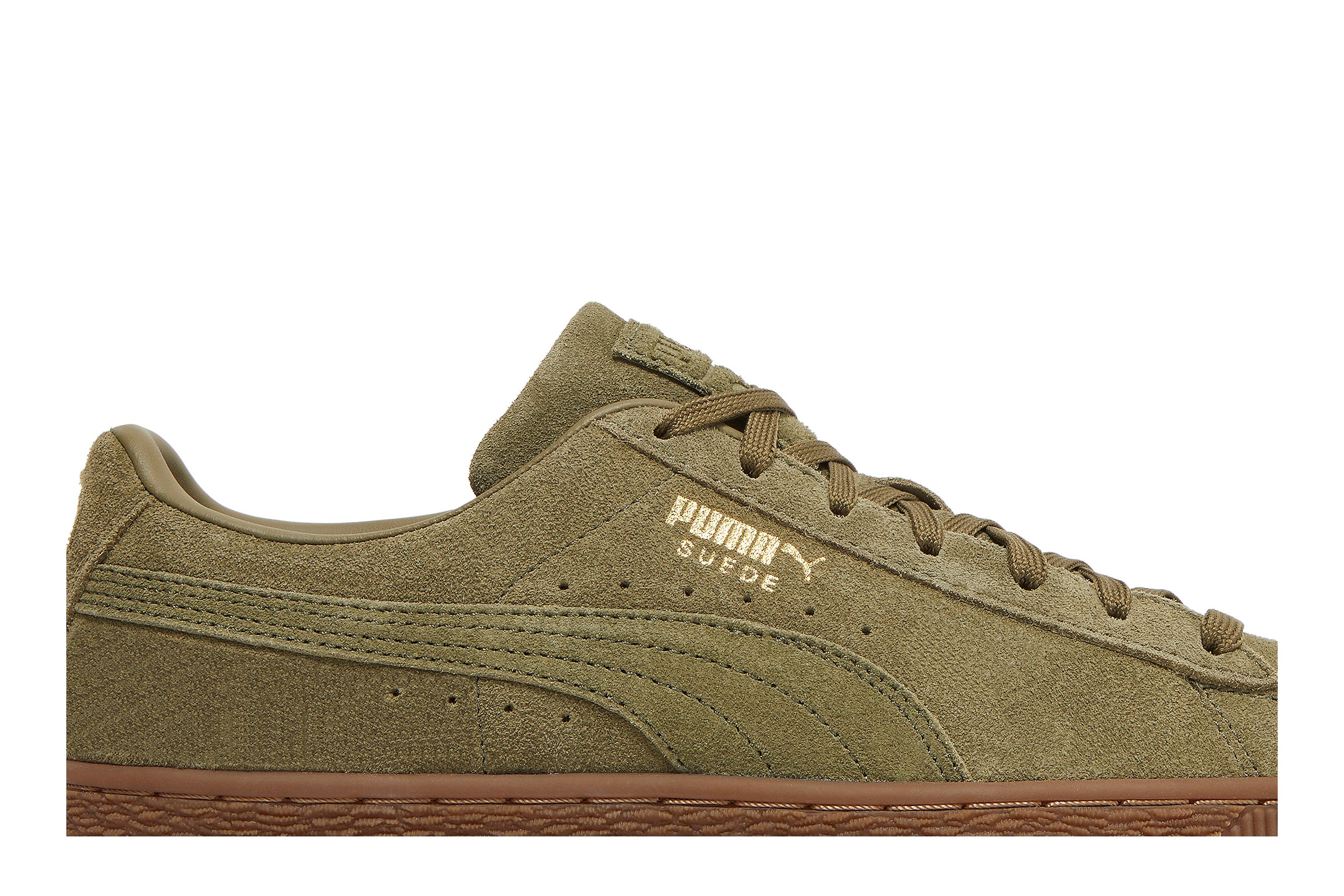 Size 10.5 Suede Burnt Olive Gum