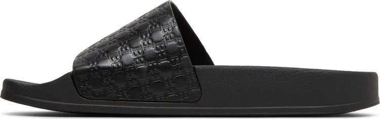 Balmain Wmns Calypso Sandal Embossed Monogram   Black