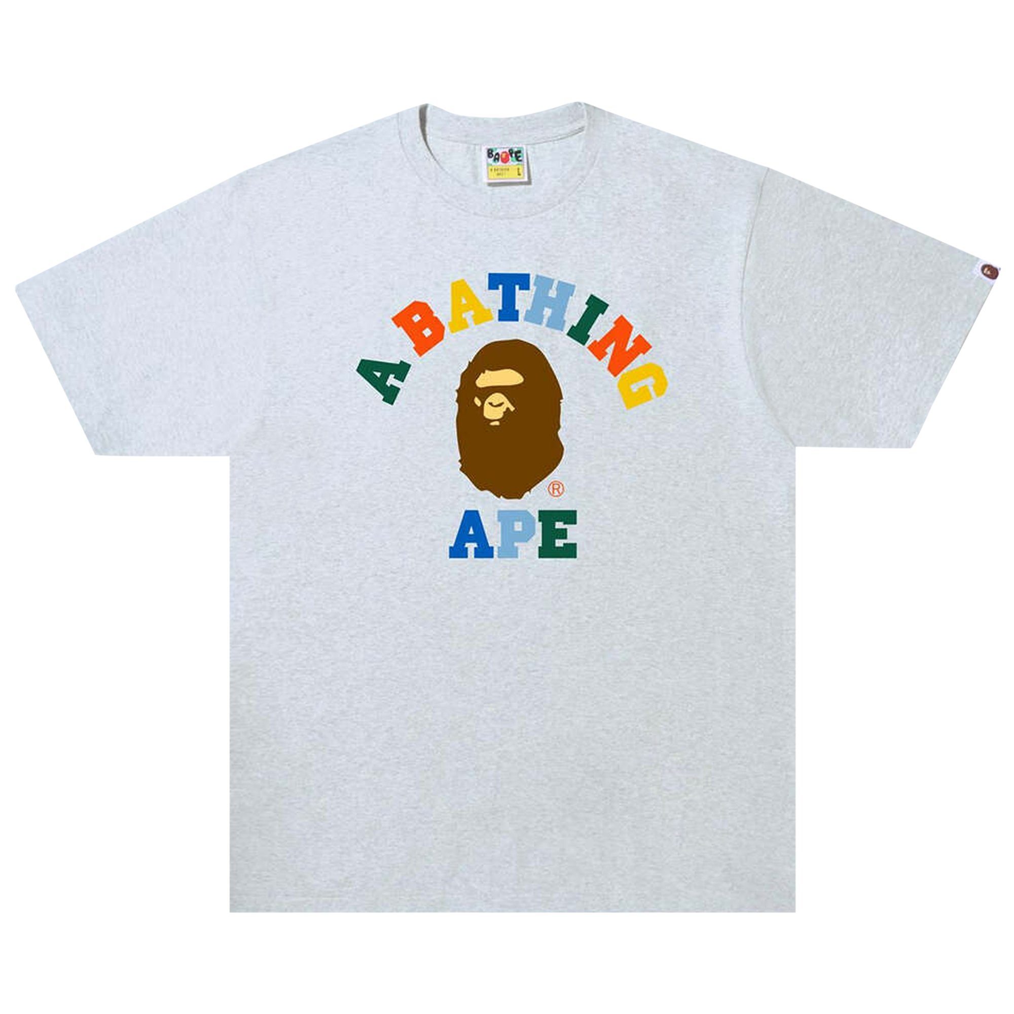 BAPE Colors College Tee (SS23) White Grey