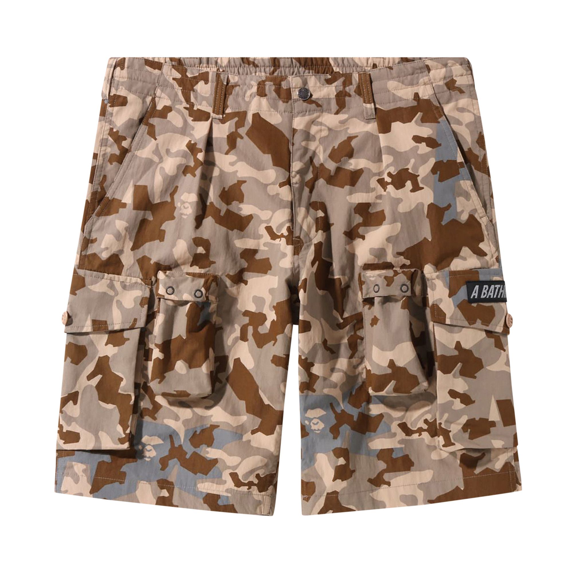全国送料無料・イイ店 Pocket Multi Camo Sand BAPE Buy Wide 'Beige Shorts Fit パンツ