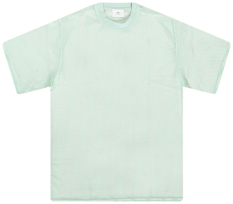 Ami Oversize Mesh T Shirt Aqua