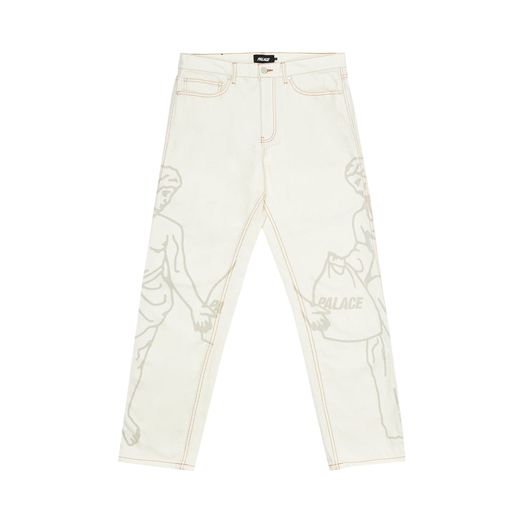 Palace Jeans Crew White