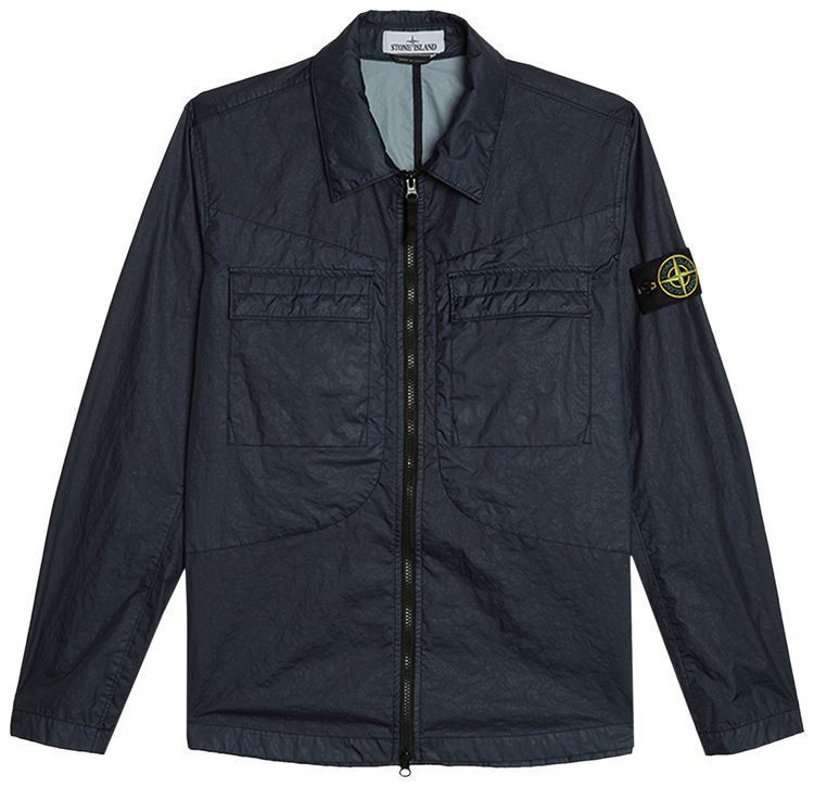 Stone Island Membrana 3L TC Overshirt Navy Blue