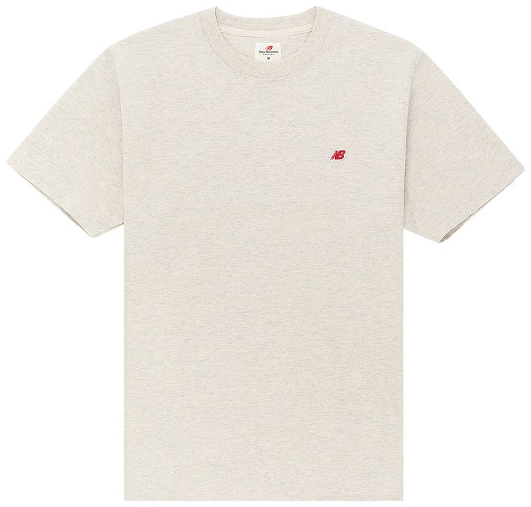 New Balance MADE In USA Core T Shirt Oatmeal Heather