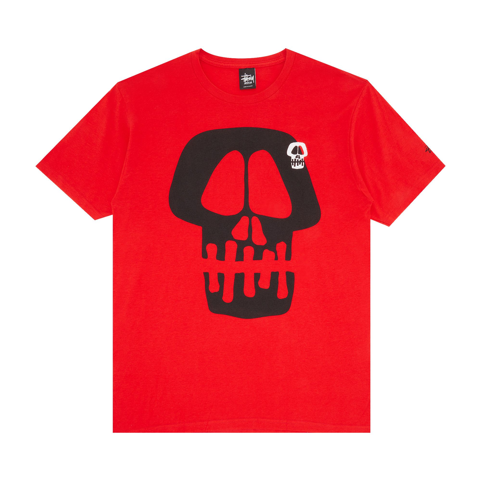 Buy Stussy Jumbo Skull Tee 'Red' - 1903024 RED | GOAT