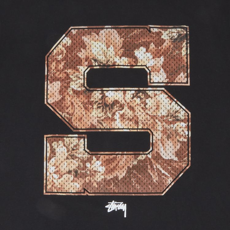 Stussy S Floral Tee Black