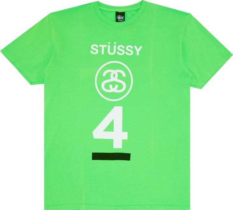 Stussy 4 Stack Tee 'Neon Green'