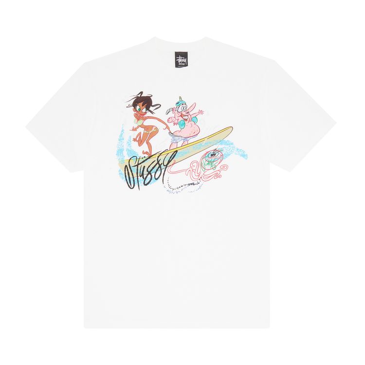 Stussy John K Surf's Up Tee 'White'