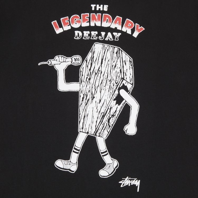 Stussy The Legendary Deejay Tee Black