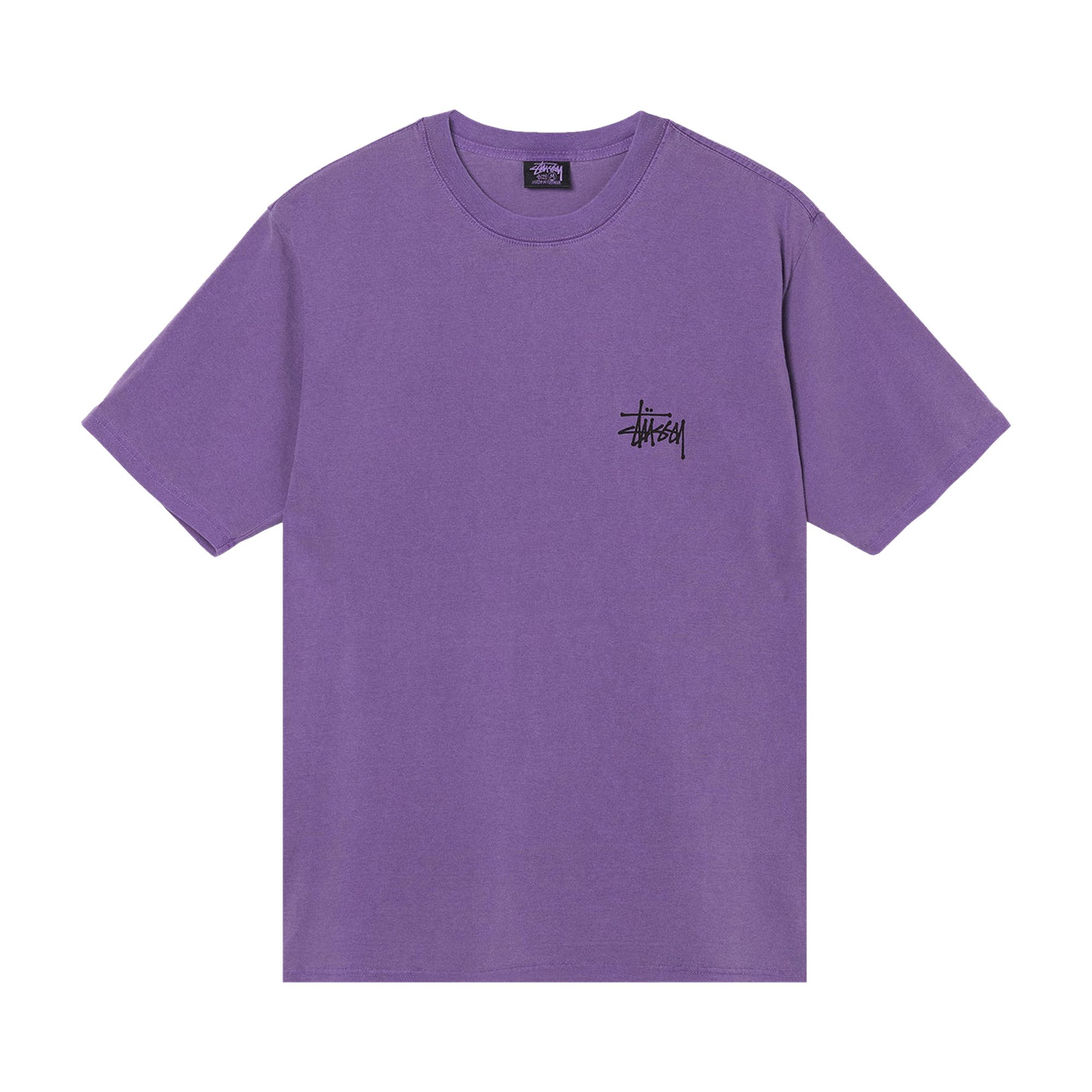 Stussy Skull Wings Pigment Dyed Tee Purple