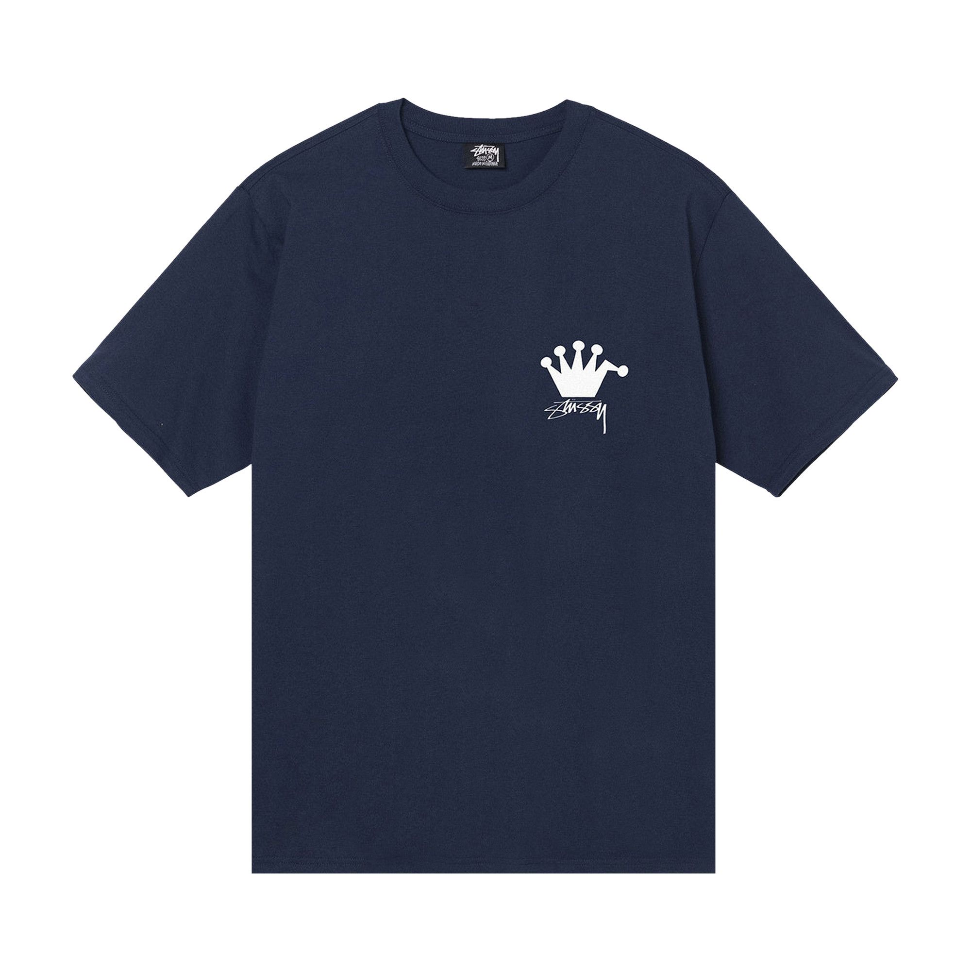 Stussy basic top tee navy