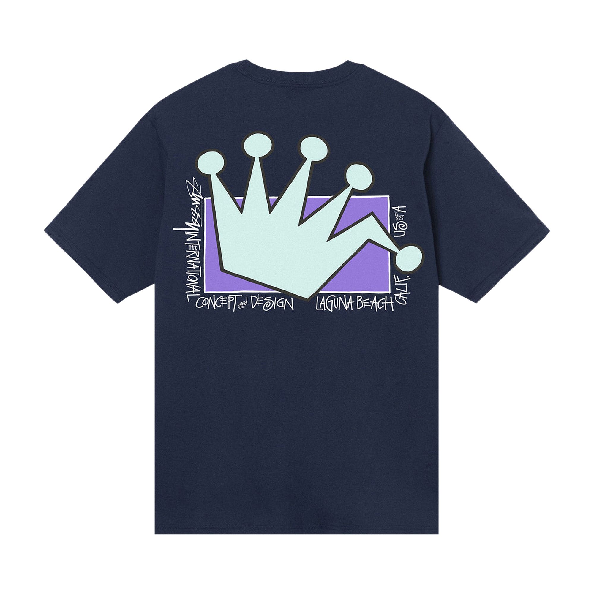 Buy Stussy LB Crown Tee 'Navy' - 1904792 NAVY | GOAT