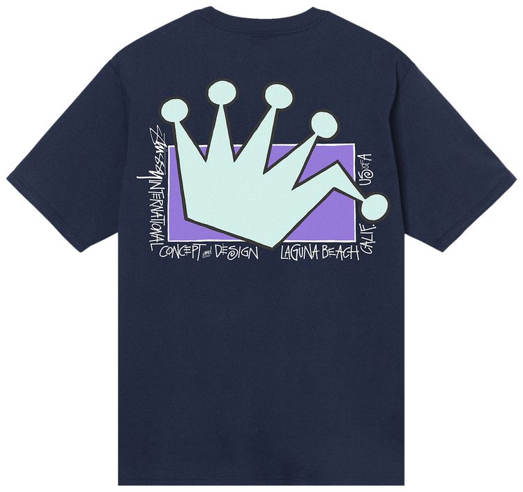 Stussy LB Crown Tee Navy