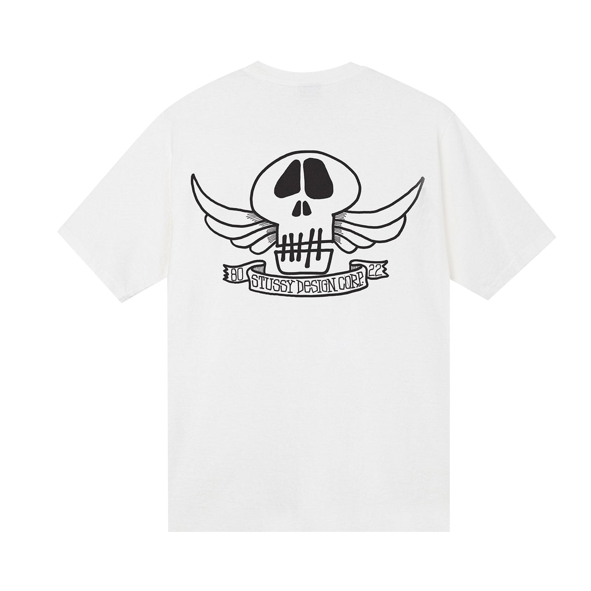 【STUSSY SU25'】Stussy Skull Wings Pig. Dyed LS Tee Buy Stussy Skull Wings Pigment Dyed Tee 'White' - 1904803