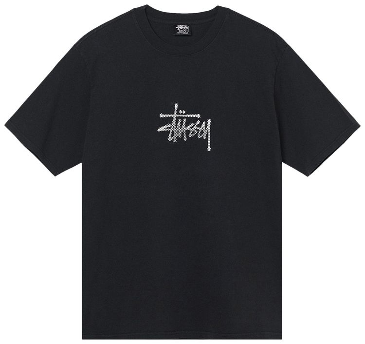 Stussy Surf Tomb Pigment Dyed Tee Black
