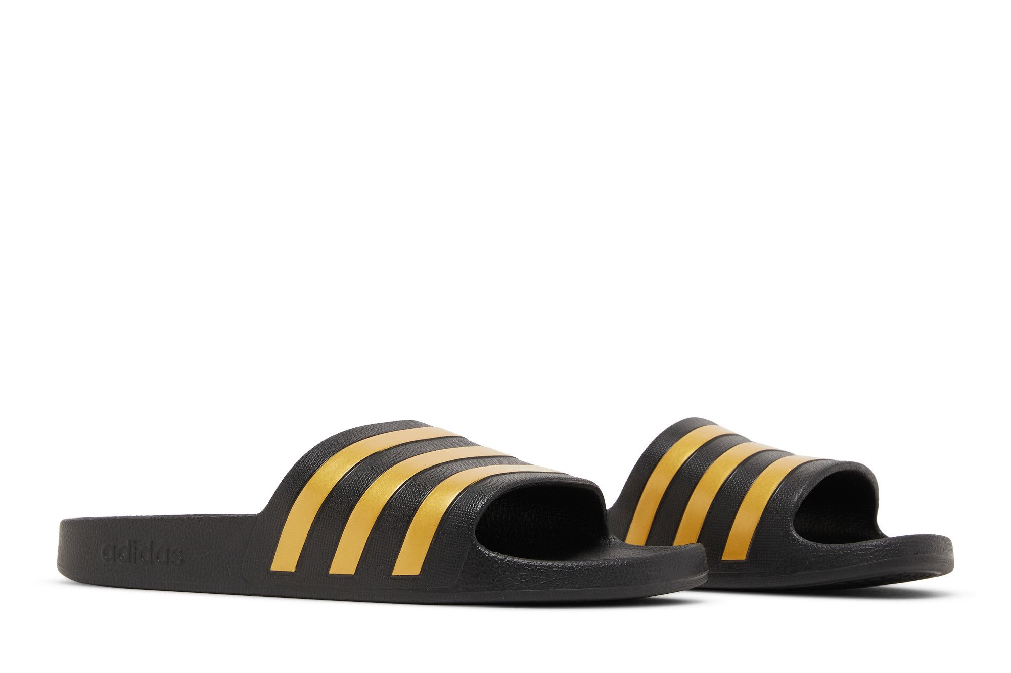 ◆adidas◆アディダス ADILETTE AQUA U EG1758 CORE/GOLD/CORE Buy Adilette Aqua Slides 'Black Gold Metallic' - EG1758 | GOAT