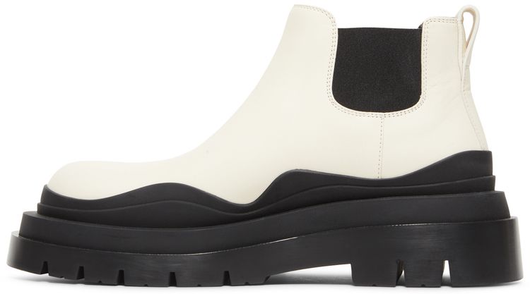 Bottega Veneta Wmns Tire Cropped Boot Sea Salt Black