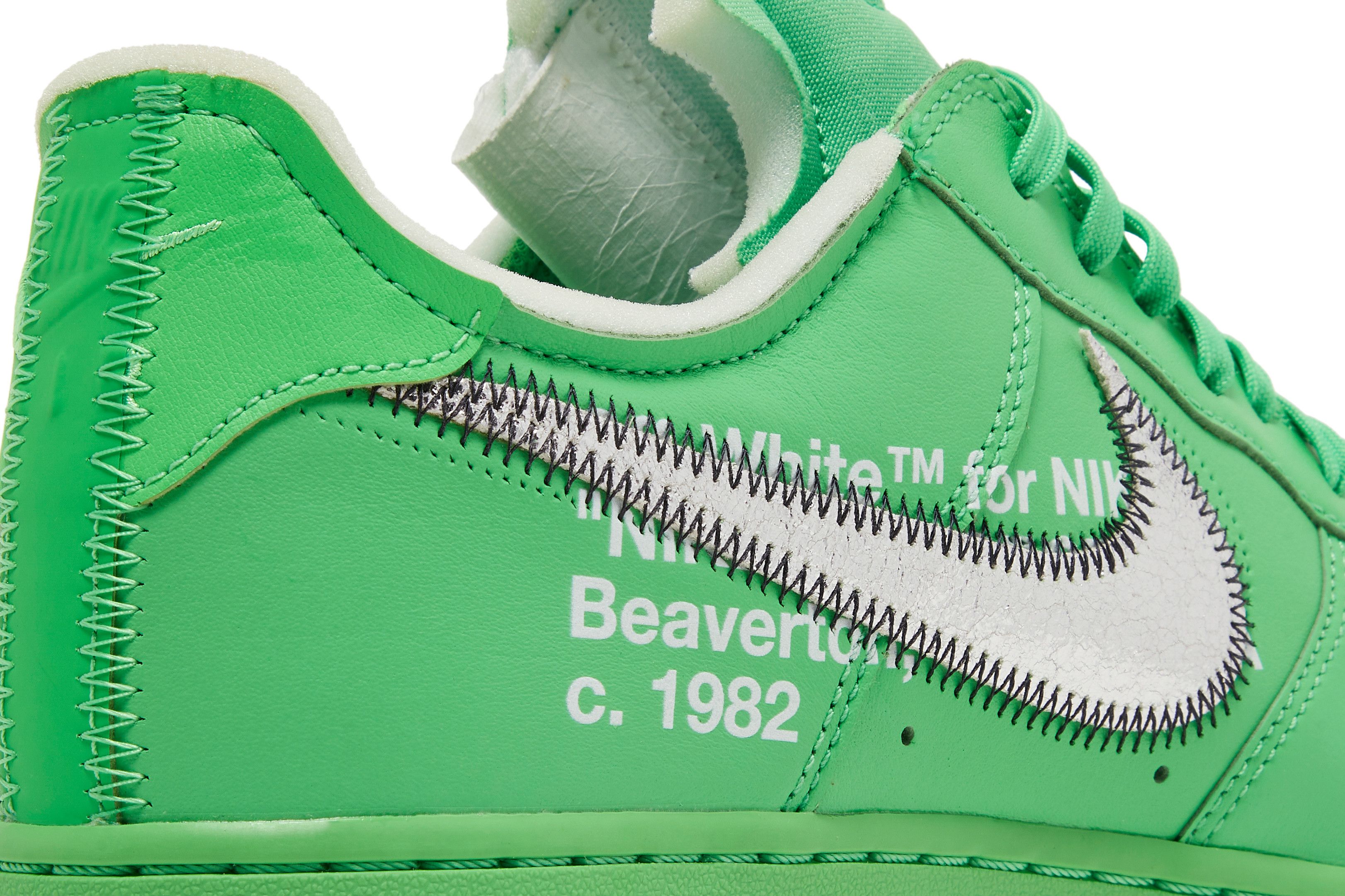 Air force one off white green store