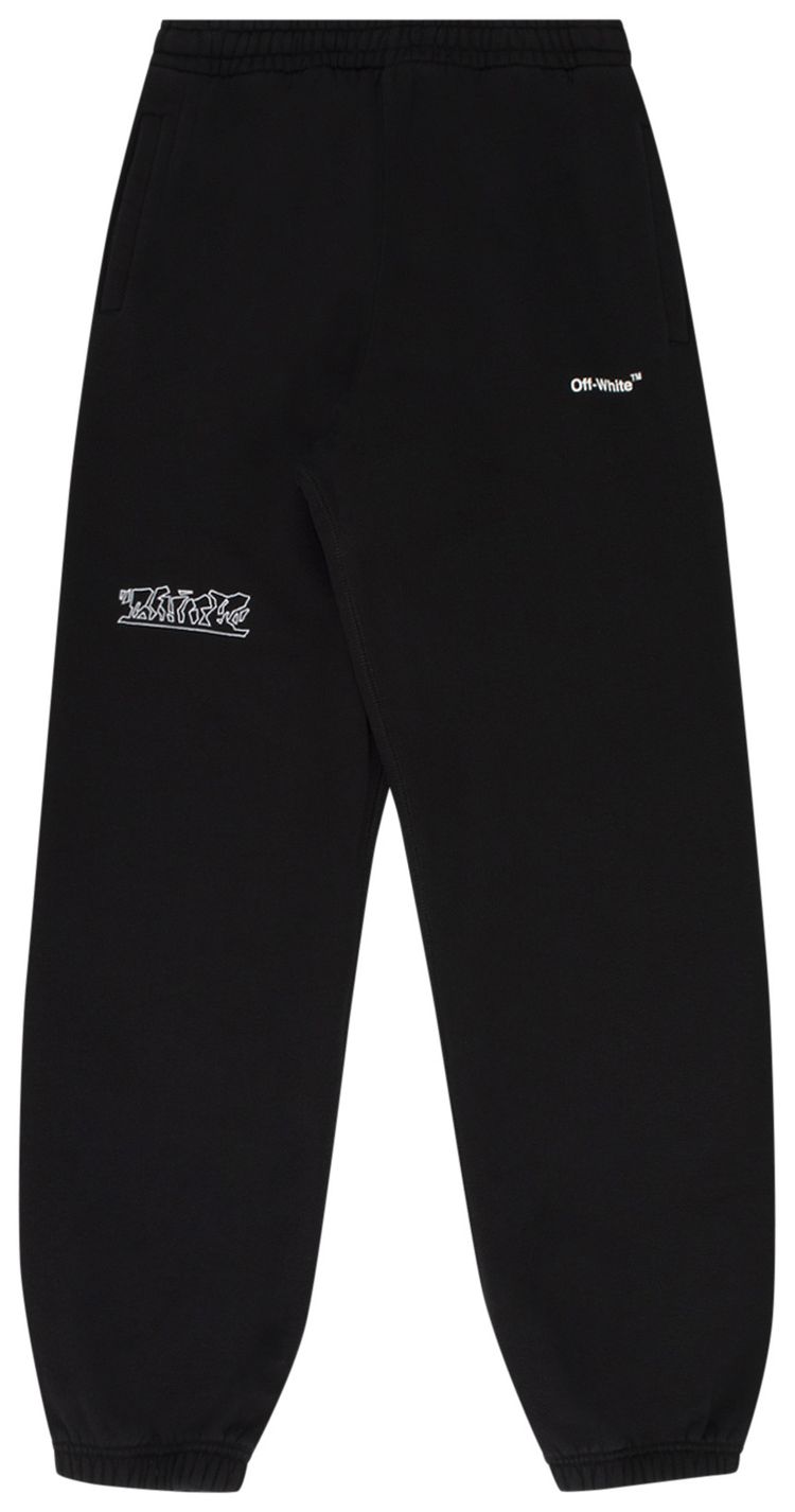 Off White Figure Of Speech Slim Sweatpant BlackWhite