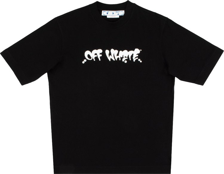 Off-White Neen OW Logo Skate Short-Sleeve Tee 'Black/Orange'