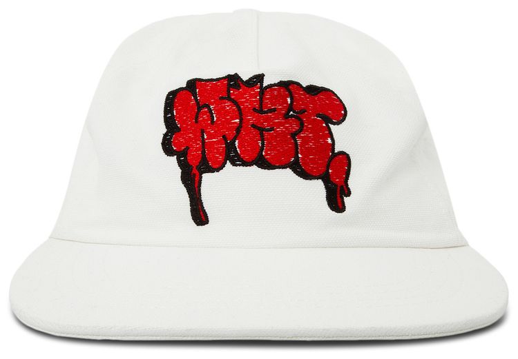 Off White Graffiti Baseball Cap WhiteOrange