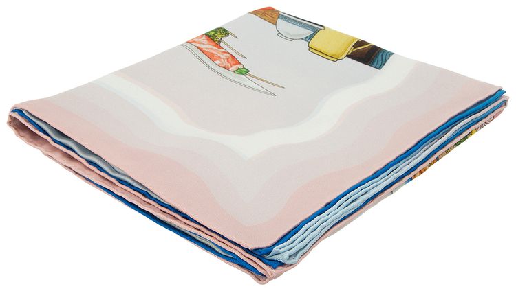 Casablanca Large Silk Twill Scarf Casa Cafe