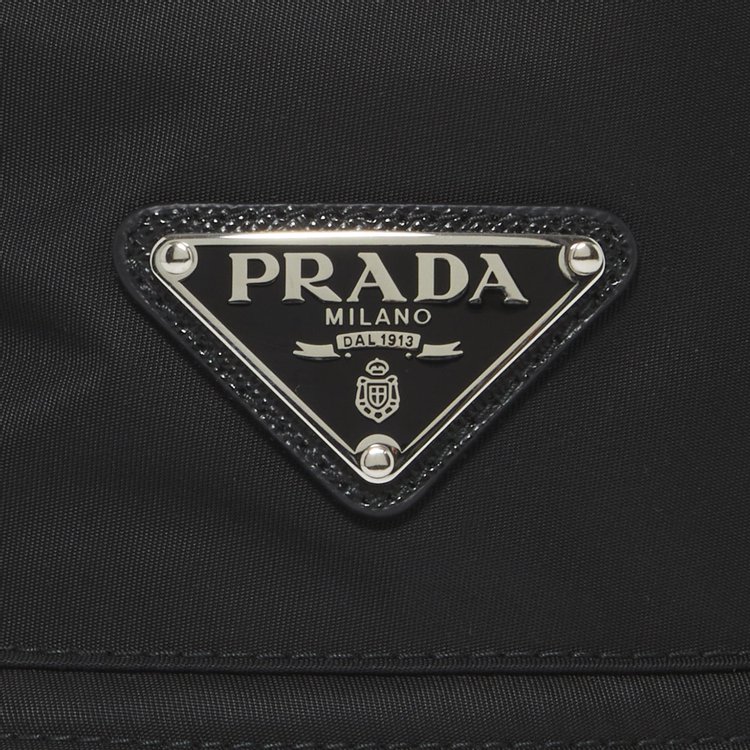 Prada Re Nylon Bucket Hat Black