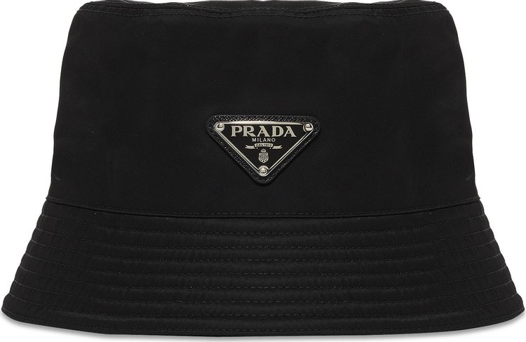 PRADA Re-Nylon Bucket Hat S Black 1257911