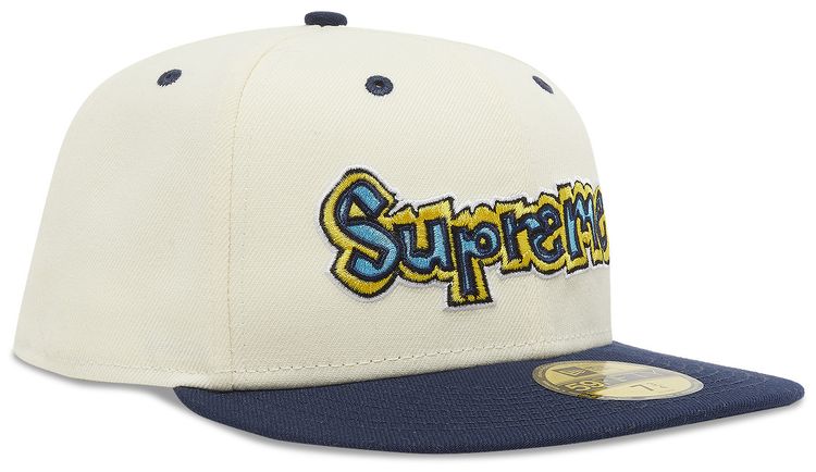 Supreme x New Era Gonz Logo Hat Natural