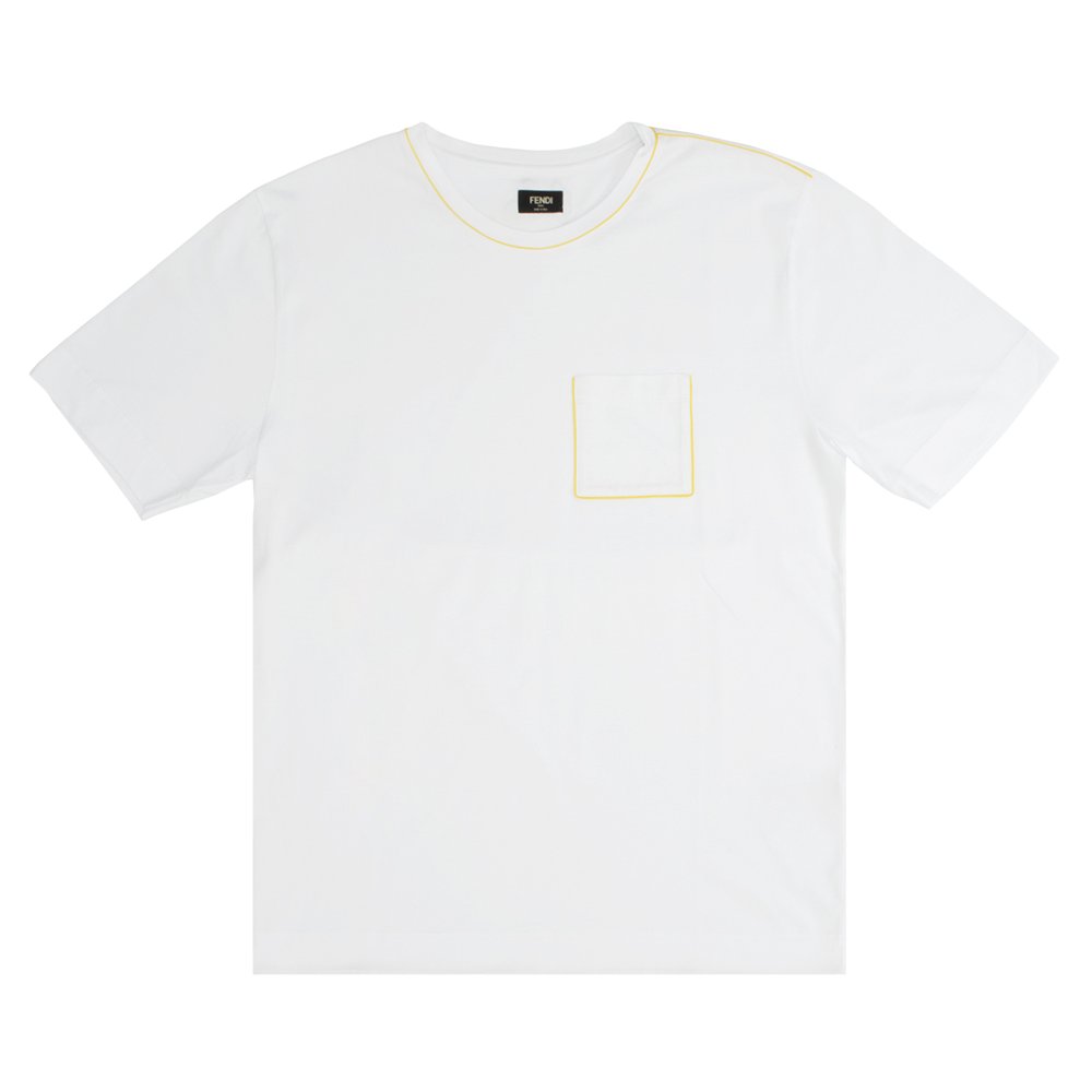 Buy Fendi Light Jersey And Profile T-Shirt 'White' - FY1095 AH17 F0QA0 ...
