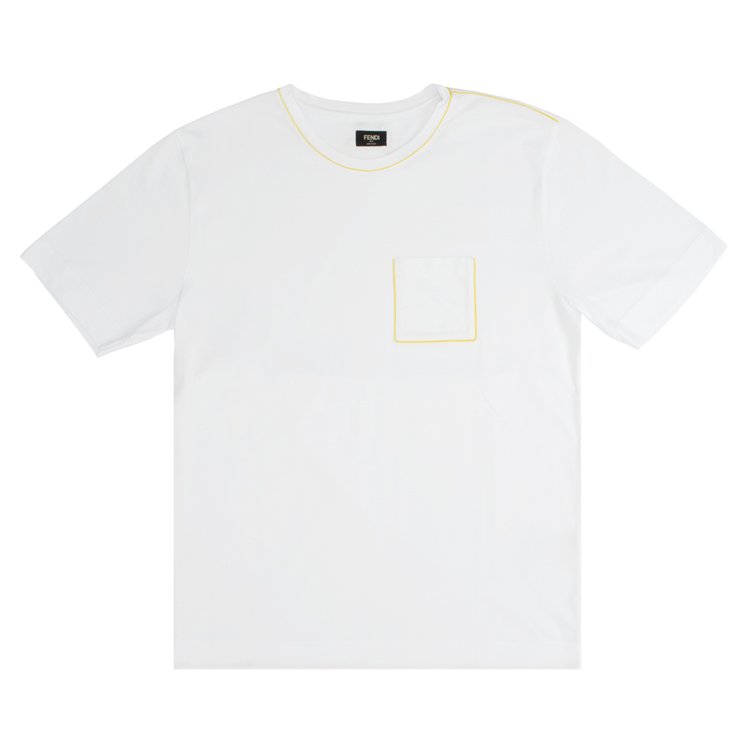 Fendi Light Jersey And Profile T-Shirt 'White'