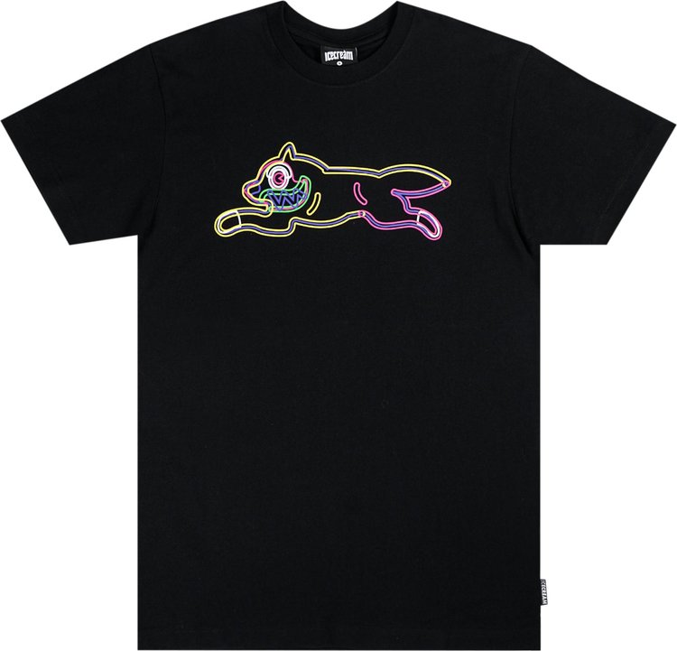 Icecream Outline Short Sleeve Tee Black