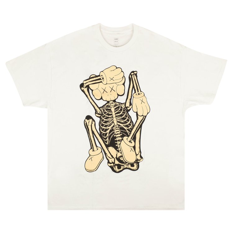 KAWS Skeleton New Fiction Bone T-Shirt 'White'