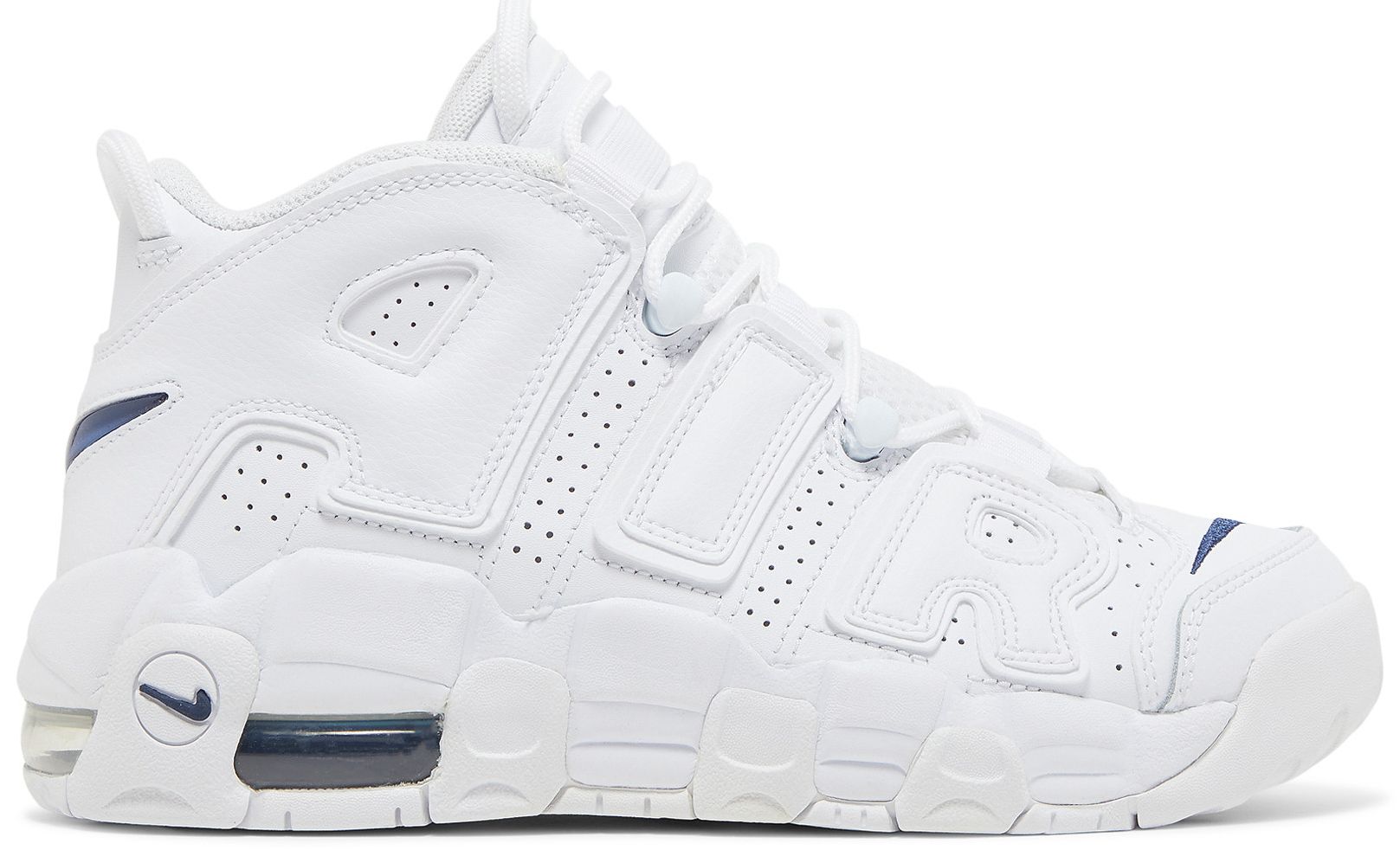 Air more uptempo white navy Clearance