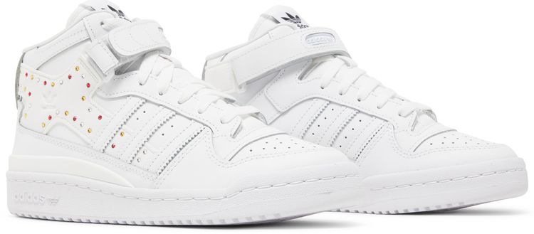 Swarovski x adidas Wmns Forum Mid White Black