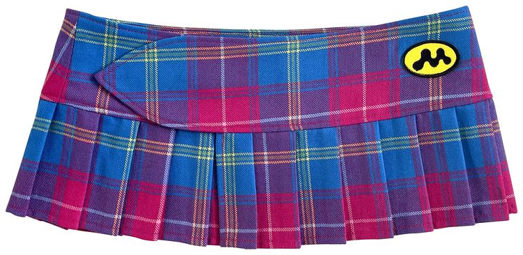 Mowalola Tartan BGC Skirt BluePink