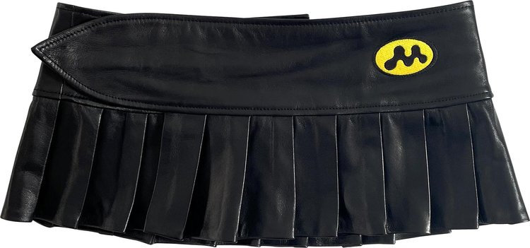 Mowalola Leather BGC Skirt 'Black'