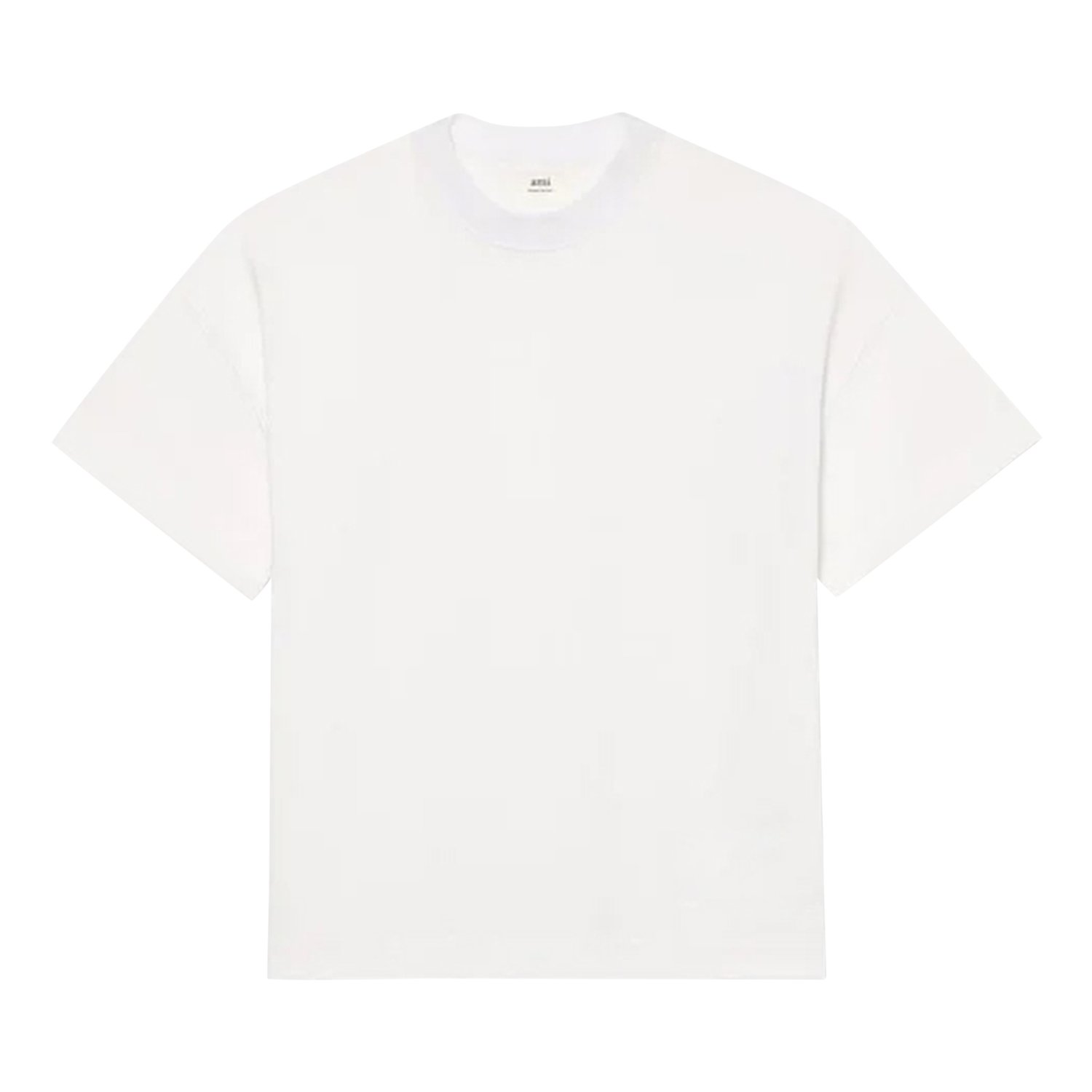 Buy Ami Satin Label T-Shirt 'White' - UTS006 701 100 | GOAT